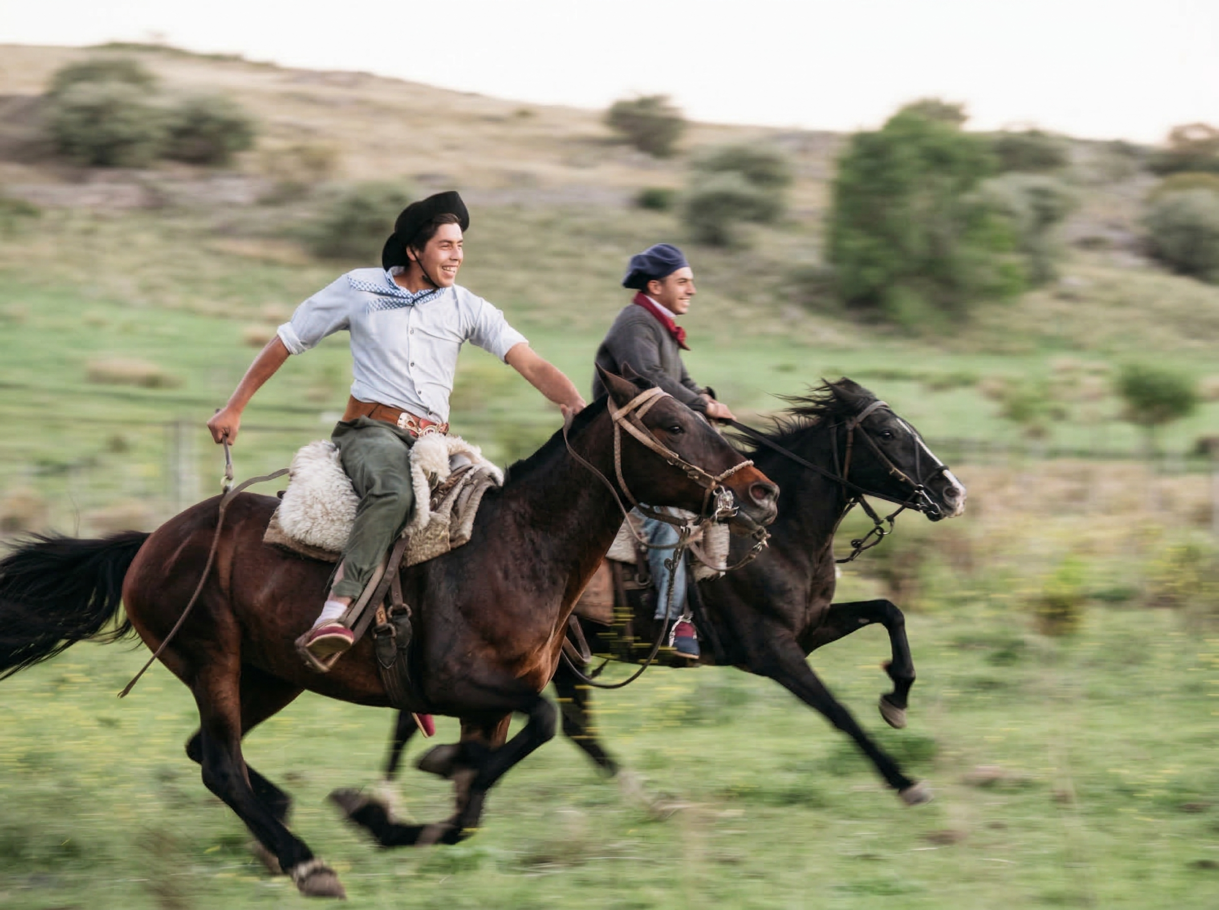 Relaxing at the estancia
